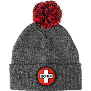 Bones Bearings Beanie Swiss Knit Pom Heather Grey