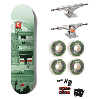 Chocolate Premium Skateboard with Indy Trucks, Girl Wheels 8.4" Perez Pixel City