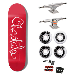 Chocolate Premium Skateboard with Indy Trucks, Pig Wheels 8.5" Perez OG Script