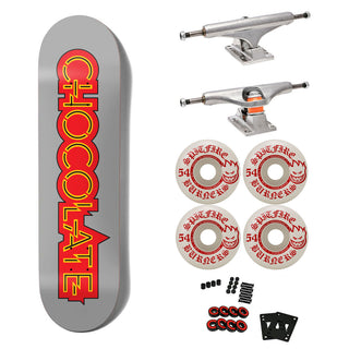 Chocolate Premium Skateboard with Indy Trucks, Spitfire Wheels 8.0" Trahan Parliament