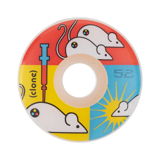 DNA Clone Skateboard Wheels 52mm 99A White