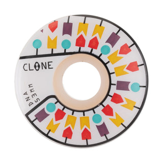 DNA Clone Skateboard Wheels 54mm 99A White