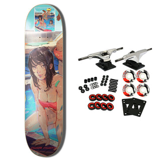 Colours Collectiv Skateboard Complete 2D Panda Rachel 8.1" x 31.5"