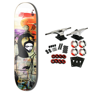 Colours Collectiv Skateboard Complete Will Barras x Paul Hart Grunge Queen Carbon Fiber 8.1" x 31.5"