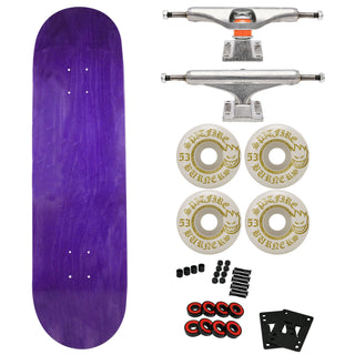 Moose Canadian Maple Skateboard Purple 8.25" with Independent Trucks, Spitfire Wheels