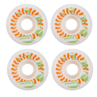 Crupie Skateboard Wheels 51mm Shmatty 101A White