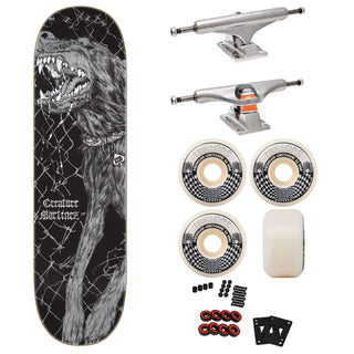 Creature Premium Skateboard with Indy Trucks, Triclops Wheels 8.6" Martinez Guero