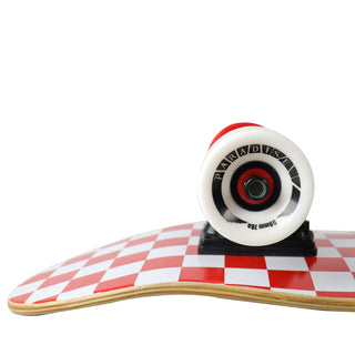 Paradise Skateboard Cruiser Complete Punk Checker Red/White 7.25" x 28.75"