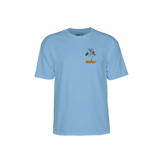 Powell Peralta Skateboards T-Shirt Skateboard Skeleton Baby Blue