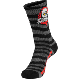 Powell Peralta Skateboards Cotton Socks Ripper Rips Charcoal/Black Crew