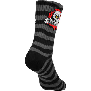Powell Peralta Skateboards Cotton Socks Ripper Rips Charcoal/Black Crew