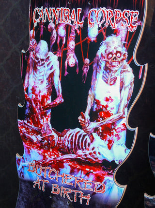 Creature Skateboard Deck Cannibal Corpse Explicit Butchered at Birth 10.56" x 31"