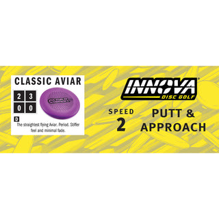 Innova Disc Golf DX Classic Aviar Putting Disc 2/3/0/0 Orange/Blue 175 grams