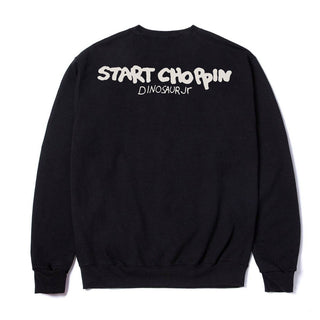 Color Bars X Dinosaur Jr Sweater Start Choppin Crewneck Black