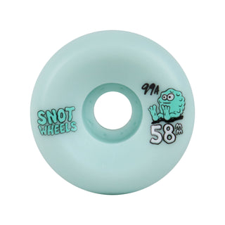 Snot Wheel Co. Skateboard Wheels 58mm Conical Team 99A Teal
