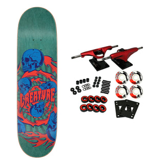 Creature Skateboard Complete Spiral Skull 8.53" x 32.19"