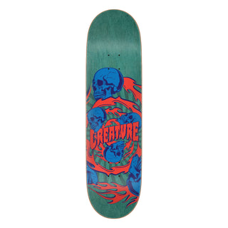 Creature Skateboard Deck Spiral Skull 8.53" x 32.19"