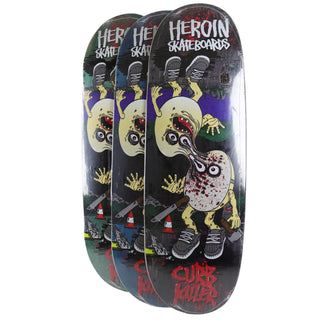Heroin Premium Skateboard Complete Curb Killer 9 Merged (Assorted) Slappy Trucks Ricta Wheels and Quantum Snot Particles Bearings