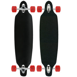 Moose Drop Through 9" x 36" Longboard Dipped Black Complete