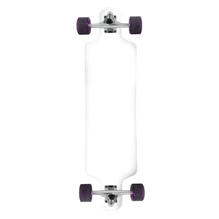 Moose Drop Down 10" x 39.8" Longboard Dipped White Complete