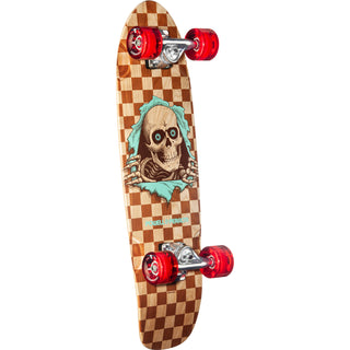 Powell Peralta Skateboard Complete Cruiser Sidewalk Surfer Natural Checker Ripper 8.37" x 28.2"