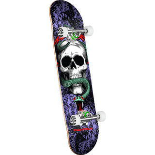 Powell Peralta Skateboard Complete Skull and Snake Black/Purple 7.75" x 31.08"