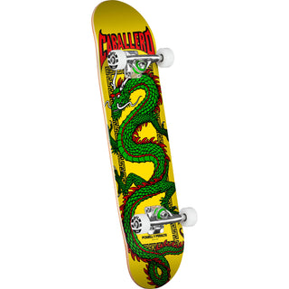 Powell Peralta Skateboard Complete Cab Chinese Dragon Yellow 7.5" x 28.65"