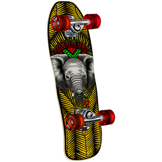 Powell Peralta Skateboard Complete Vallely Baby Elephant Cruiser Yellow/Black 8.0" x 26.6"