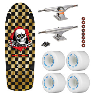 Powell Peralta Skateboard OG Ripper Checker Gold Foil / Independent/ Rat Bones White