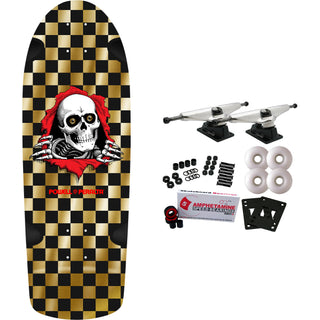 Powell Peralta Skateboard Complete OG Ripper Checker Gold Foil Old School Reissue