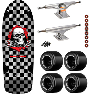 Powell Peralta Skateboard OG Ripper Checker Silver Foil / Independent/ Rat Bones Black