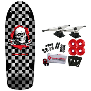 Powell Peralta Skateboard Complete OG Ripper Checker Silver Foil Old School Reissue