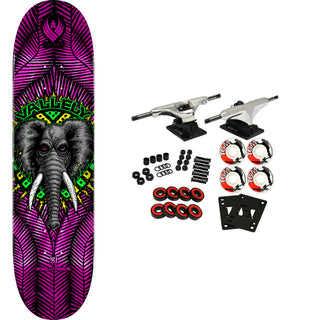 Powell Peralta Skateboard Complete Flight Mike Vallely Elephant Pink Foil 8.63"