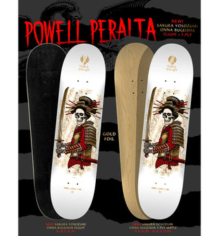 Powell Peralta Premium Flight Skateboard Yosozumi Onna-Bugeisha 8.25" Krux Trucks, Dragon Formula Wheels, Independent Bearings