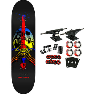 Powell Peralta Skateboard Complete Skull and Sword Yellow Fade 9.0" x 32.95"