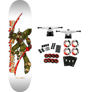 Powell Peralta Skateboard Complete Caballero Gundam White 8.25" x 31.95"