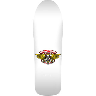 Powell Peralta Skateboard Deck Hill Bulldog White/Gold Foil Old School Reissue