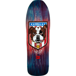 Powell Peralta Skateboard Deck Hill Bulldog Blue/Red Fade Old School Reissue