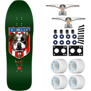 Powell Peralta Skateboard Frankie Hill Bull Dog Green/Gold Foil / Independent/ Rat Bones White