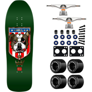 Powell Peralta Skateboard Frankie Hill Bull Dog Green/Gold Foil / Independent/ Rat Bones Black