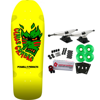 Powell Peralta Skateboard Complete Claus Grabke Yellow Old School Reissue