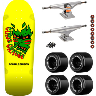 Powell Peralta Skateboard Claus Grabke Yellow, Independent, Rat Bones Black