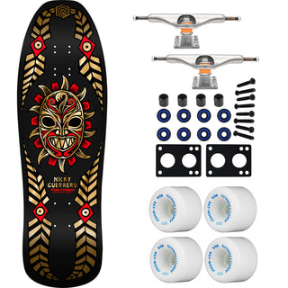 Powell Peralta Skateboard Nicky Guerrero Mask Black/Gold Foil / Independent / Rat Bones White