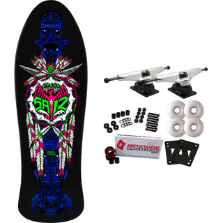 Powell Peralta Skateboard Complete Steve Saiz Totem Blacklight Old School Reissue