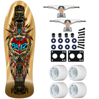 Powell Peralta Skateboard Steve Saiz Totem Gold Foil / Independent / Rat Bones White