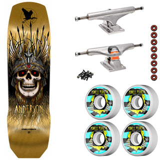 Powell Peralta Skateboard Andy Anderson Heron Skull 9.13" 3 Independent Upgrade