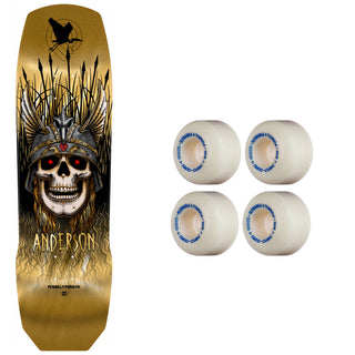 Powell Peralta Skateboard Deck Andy Anderson Maple 3 9.13" + Nano Cubic Wheels