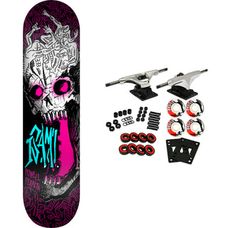 Powell Peralta Skateboard Complete Isamu Yamamoto Skull Freestyle 7.25" x 29"