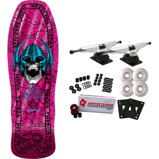 Powell Peralta Skateboard Complete Welinder Classic Pink Foil Old School Reissue