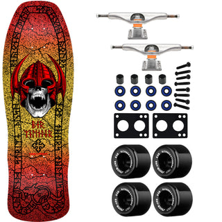 Powell Peralta Skateboard Welinder Classic Red/Yellow / Independent / Rat Bones Black